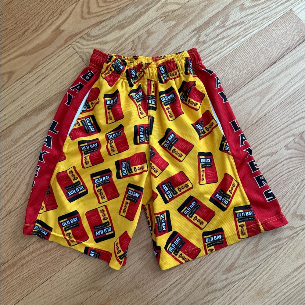 Old Bay lacrosse patterned shorts Dynamic team sports YL